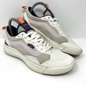 Vans Women’s Pop Ultrarange Exo Skate Shoe Sz 7.5 Sneaker Ivory Lavender GUC.